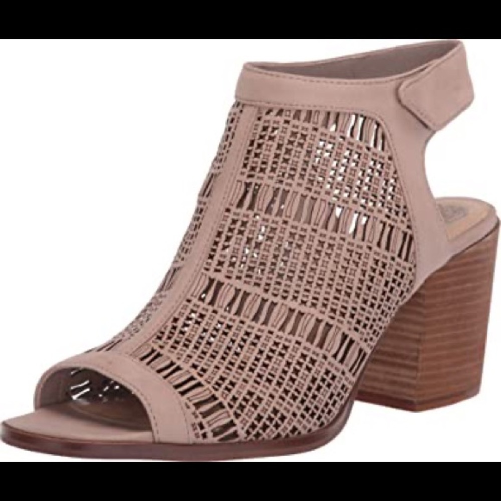 Vince Camuto Keannie leather cutout sandal heels